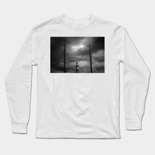 lighthouse at night in Malmö Sweden Long Sleeve T-Shirt